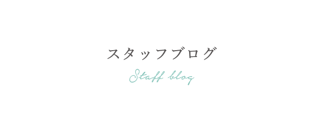 スタッフブログ staff blog