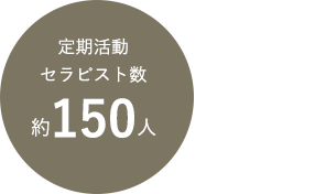 定期活動セラピスト約150名