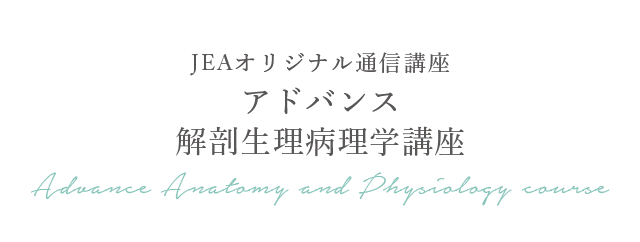 JEAオリジナル通信講座アドバンス解剖生理病理学講座 Advance Anatomy and Physiology course